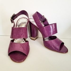BCBGirls Purple Patent Leather Dress Sandals
